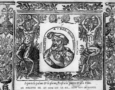 Philip IV, Bel, madalyona oyulmuş portre by French School