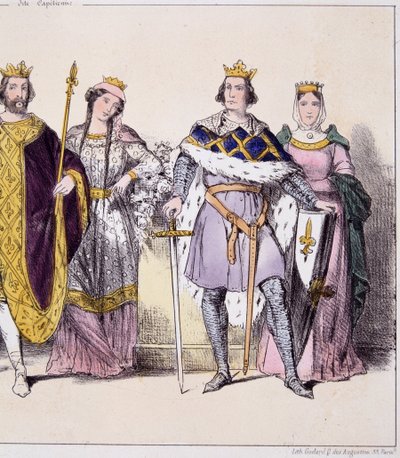 Philippe Auguste ve Isabelle de Hainaut - “Fransız monarşisi baskılarda”” by French School