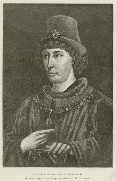 Philippe Le Bon, Burgonya Dükü (gravür) by French School