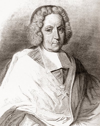 Pierre-Paul Guérin de Tencin, 1679-1758. Fransız din adamı, Embrun ve Lyon başpiskoposu ve kardinal. Les Heures Libres