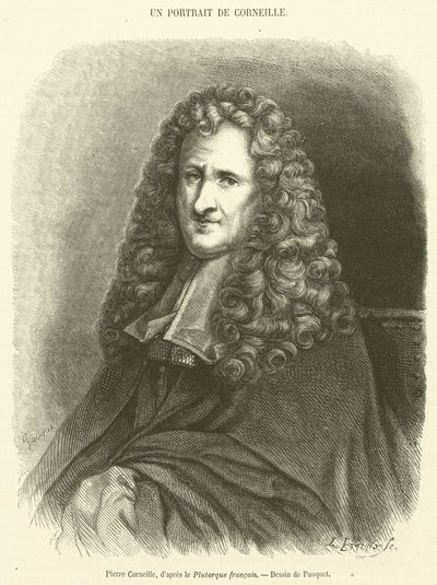 Pierre Corneille (gravür) by French School
