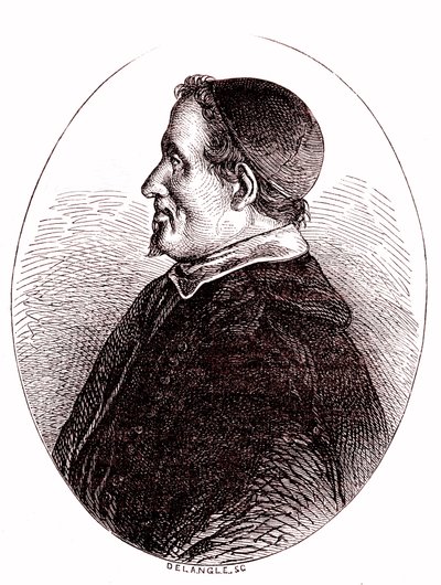 Pierre Gassendi, Fransız matematikçi, astronom, filozof, ilahiyatçı. 1865 (gravür) by French School