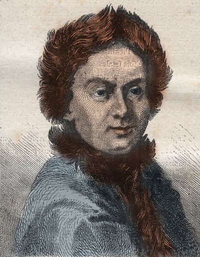 Pierre Louis Moreau de Maupertuis, gökbilimci (1698 - 1759) - "18. Yüzyılın Büyük Denizcileri"nden alınan çizim by French School