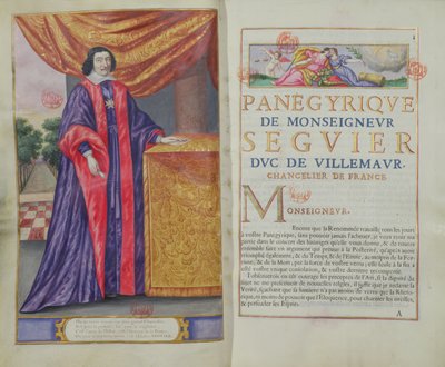 Pierre Seguier (1588-1672) Fransa Şansölyesi, Les Panegyriques des Hommes Illustres de Notre Siecle