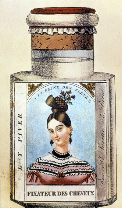 Piver Saç Düzeltici Şişe, 1830 dolaylarında by French School