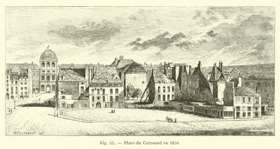 1850 yılında du Carrousel yerleştirin by French School