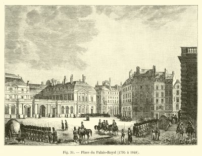 Place du Palais-Royal, 1795-1848 by French School