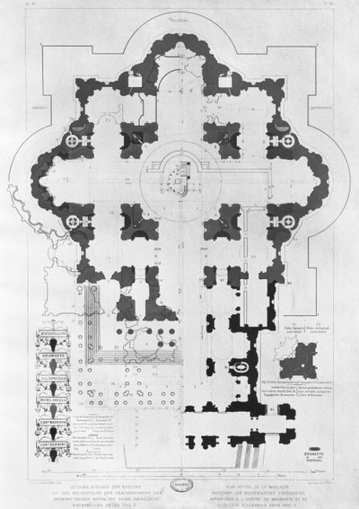 Aziz Petrus Bazilikası Planı by French School