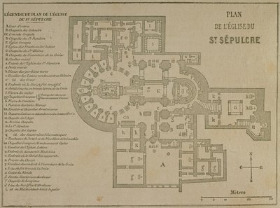 Kutsal Kabir Kilisesi, Kudüs Planı by French School