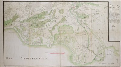 Arles bölümlerinin planı, 1789 by French School