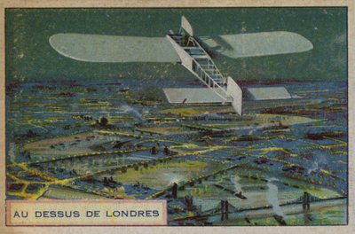 Londra üzerinde uçak by French School
