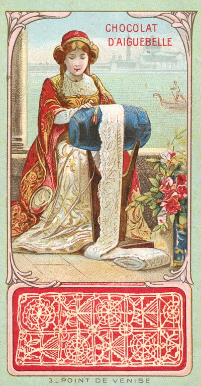 Venedik dantel dikiş by French School