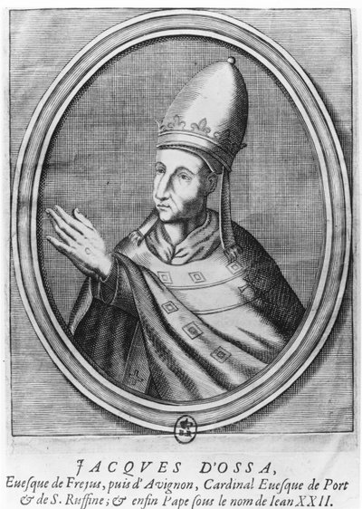 Papa John XXII (gravür) by French School