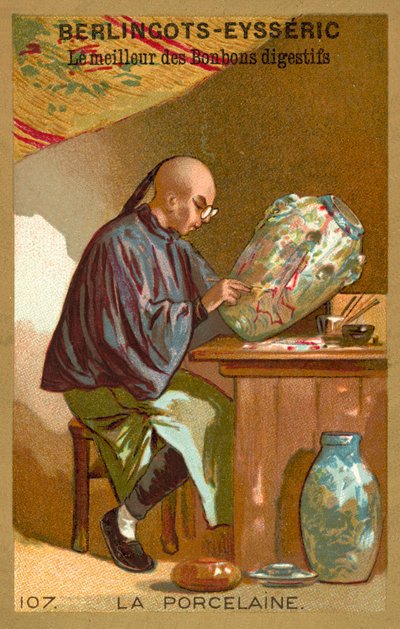 Porselen (kromolitho) by French School