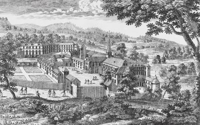 Port-Royal-des-Champs Manastırı, gravür, Fransa by French School
