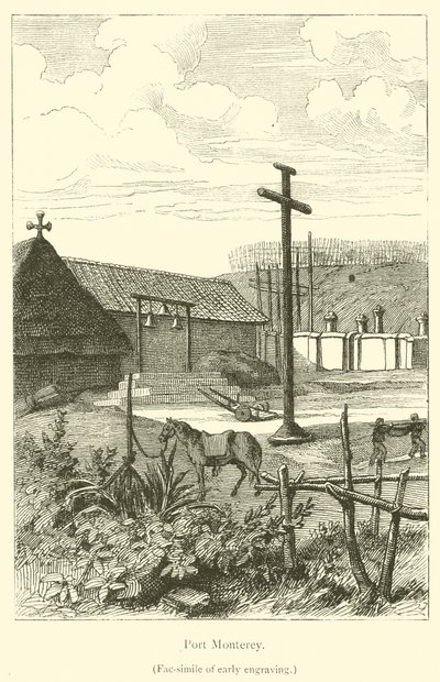 Port Monterey (gravür) by French School