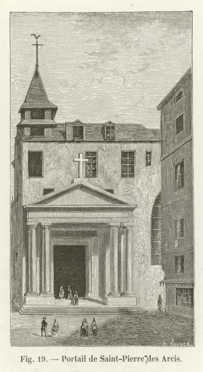 Saint-Pierre des Arcis Portalı by French School