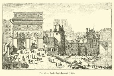Porte Saint-Bernard, 1680 by French School
