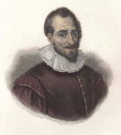 Adam de Craponne (1527-1576), Fransız matematikçi ve mühendis portresi. "" Faydalı Adamların Portreleri"nde" by French School