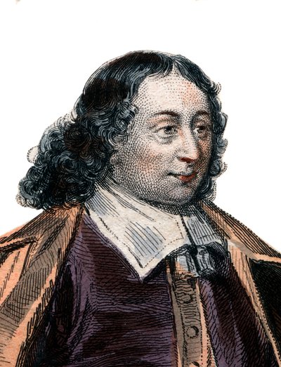 Blaise Pascal (1623-1662), Fransız matematikçi ve yazar portresi. by French School
