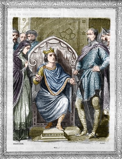 Charles III'ün portresi Basit (879-929) olarak adlandırılır. Maurice Lachatre'nin “Yüzyıllar Boyunca Papalar-Krallar-Kraliçeler ve İmparatorların Tarihi”nde Gravür by French School