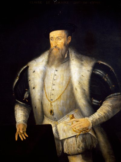 Lorraine'li Claudius I'in Portresi (Conde-sur-Moselle Kalesi) by French School