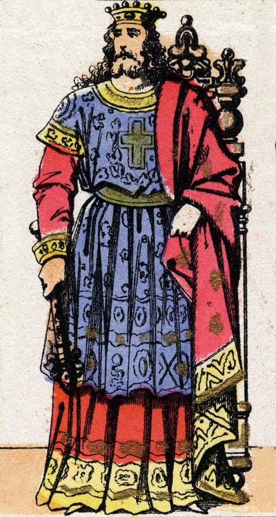 Austrasia kralı (623 - 629), tüm Frankların kralı (629 - 634), Neustria ve Burgundy kralı (634 - 639) Dagobert 1.