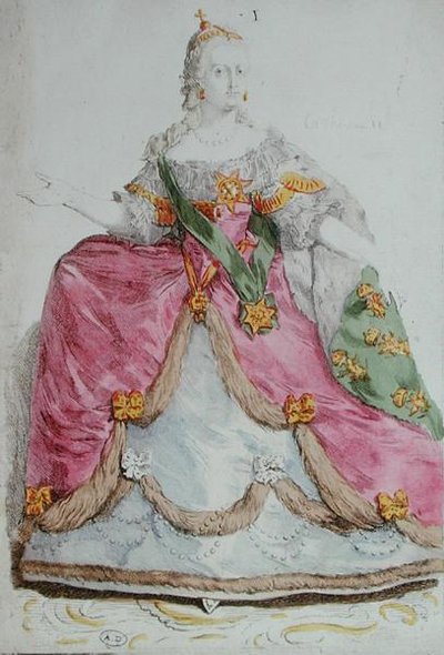 İmparatoriçe Catherine II (1729-96) Rusya
