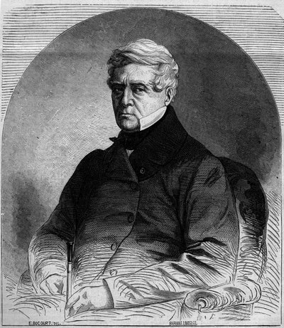 Etienne Pasquier (1767-1862), Fransız politikacı portresi. 19 Temmuz 1862 tarihli “” Le Monde Illustré”” n¡275