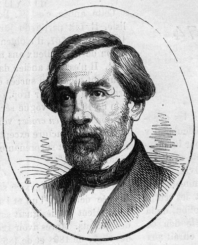 François Jouffroy (1806-1882), Fransız heykeltıraş portresi. 2 Mayıs 1874 tarihli “Le Monde Illustré” n°890