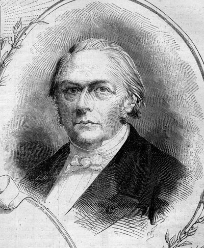 François Jules Devinck (1802-1878), Fransız sanayici ve politikacı portresi. 19 Nisan 1862 tarihli “Le Monde Illustré”” n°262