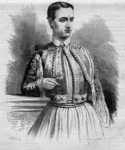 George I (Danimarka Georges) portresi (1845-1913), Yunanistan Kralı. Gravür “” The Illustrated World” n°340, 17 Ekim by French School