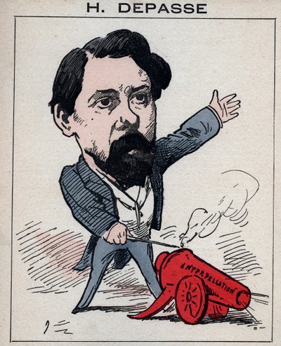 Hector Depasse (1842-1911) Fransız politikacı portresi - “Les Hommes d