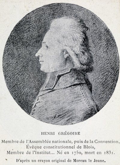 Abbe Gregoire (1750-1831), Fransız din adamı ve politikacı olarak bilinen Henri
