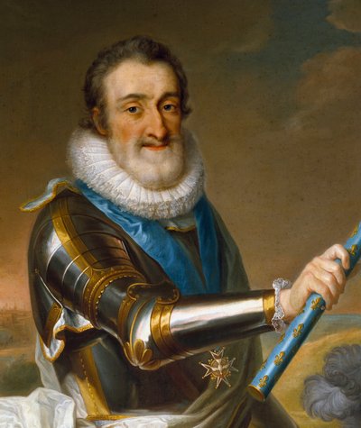 Fransa Kralı IV. Henry'nin zırhlı portresi, detay by French School