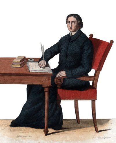 Jean Baptiste Massillon (1663-1742), Fransız Katolik piskopos ve vaiz, Clermont Piskoposu portresi. by French School