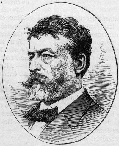 Jean Louis Ernest Meissonnier (1815-1891), Fransız ressamın portresi. 2 Mayıs 1874 tarihli “Le Monde Illustré” n°890