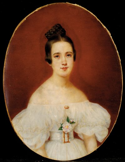 Edgar Degas'ın annesi Marie-Célestine De Gas'ın portresi, 1832-34 dolayları by French School