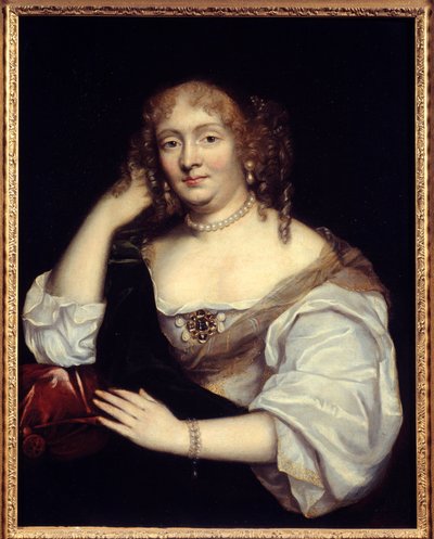Marie de Rabutin-Chantal'ın (Rabutin Chantal) portresi, Madame de Sevigne (1626-1696) olarak bilinen Sevigne Markizi, edebiyatçı kadın Fransız Okulu'nun resmi. 17. yüzyıl Güneşi. 0,81 x 0,65 m by French School