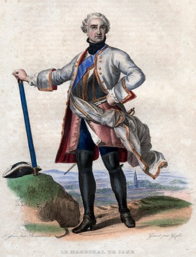 Maurice de Saxe (1696-1750), Fransız hizmetinde Alman ordusu ve Fransa Mareşali