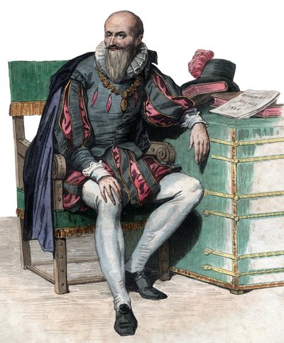 Maximilien de Bethune, Sully Dükü (1559-1641), Fransız askeri ve bakanının portresi. by French School