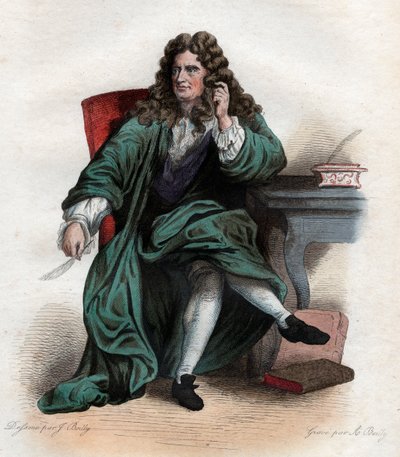 Nicolas Boileau Despreaux (1636-1711), Fransız şair ve eleştirmen portresi. by French School
