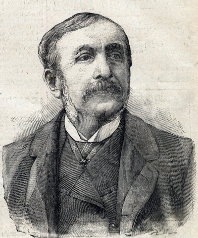 Paul, Remusat Kontu (1831-1897) Fransız gazeteci ve yazar portresi by French School