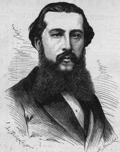 Paul Soleillet (1842-1886), Fransız kaşif portresi. 31 Ağustos 1878 tarihli “Le Monde Illustré” n°1118