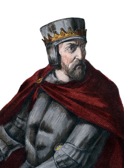 Simon IV de Montfort, 5. Leicester Kontu (1150-1218), Fransız asilzadesinin portresi. by French School