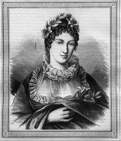 Madame Royale (1778-1851) olarak bilinen Angouleme Düşesi Marie Therese Charlotte portresi by French School