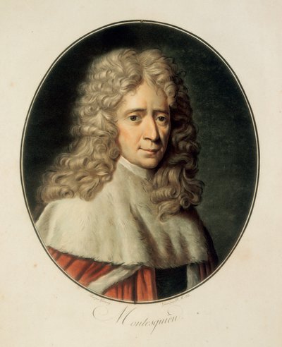 "Fransız filozof ve siyaset adamı Charles de Secondat, Baron de la Brede ve Montesquieu