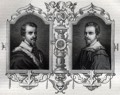 Horace (Orazio 1531-1553) ve Octave Farnese Octave (Ottavio) portreleri by French School