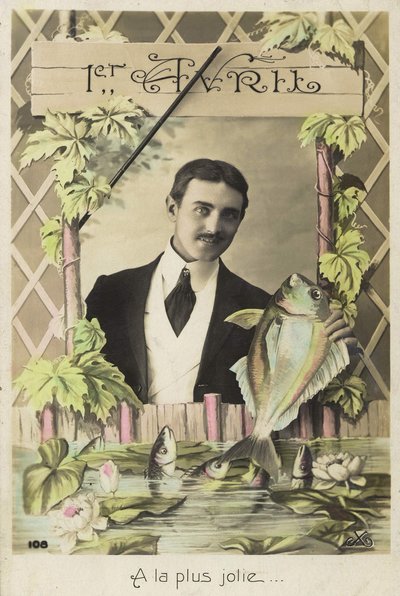 1 Nisan, 20. yüzyılın başlarından kalma kartpostal by French School