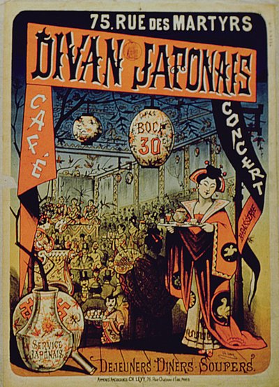 Poster reklamı Japon Divanı, Paris by French School